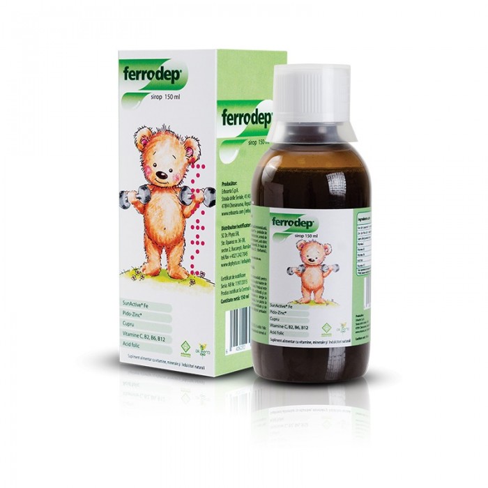 Sirop Ferrodep, 150 de mililitri, Dr Phyto