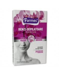 Benzi depilatoare faţă cu extract de orhidee 10×2 – Farmec
