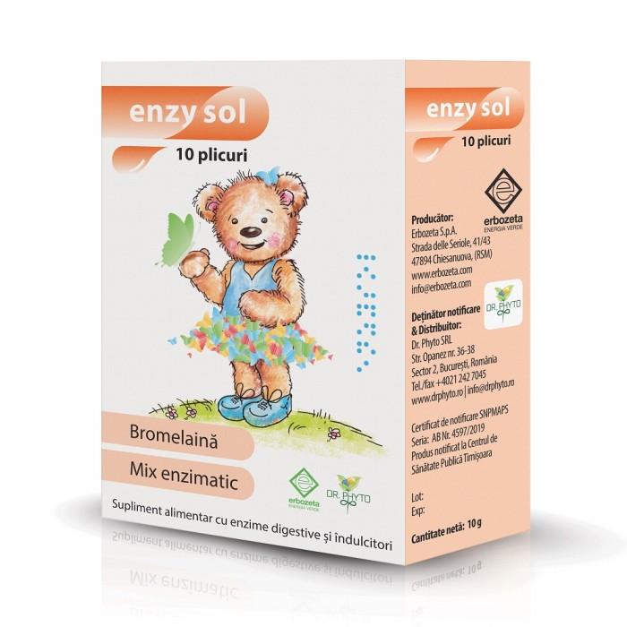 Enzysol, 10 plicuri, Dr Phyto