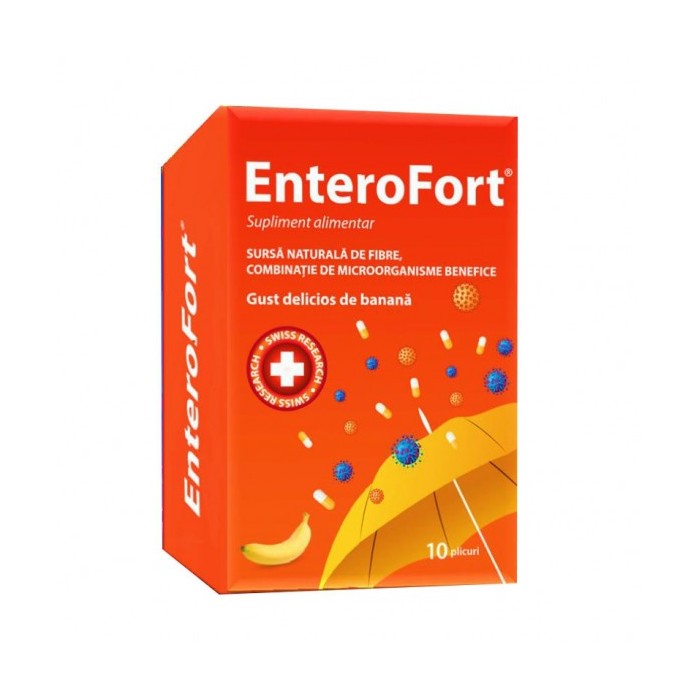 Enterofort, 10 plicuri, MBA Pharma