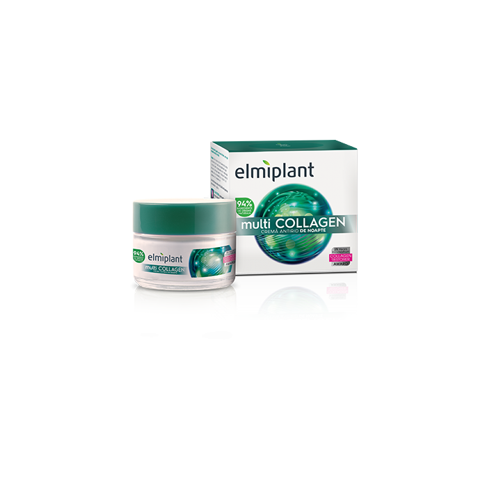 Crema antirid de noapte MultiCollagen, 50 ml, Elmiplant