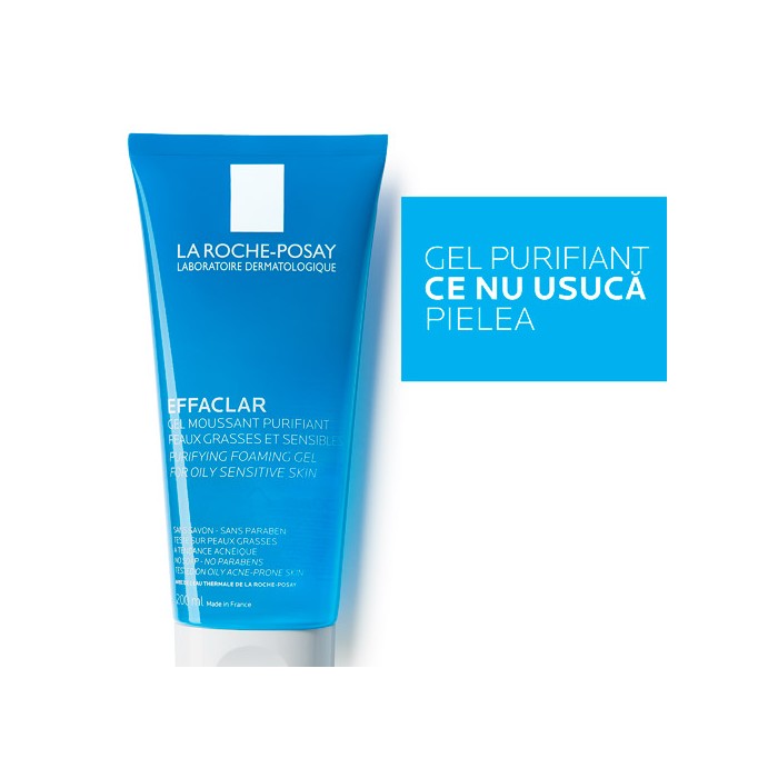 Effaclar Gel Spumant Purifiant , 200Ml , La Roche-Posay