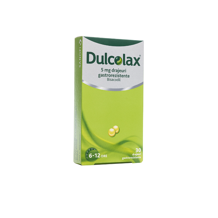 Dulcolax 5mg, 30 drajeuri gastrorezistente,...