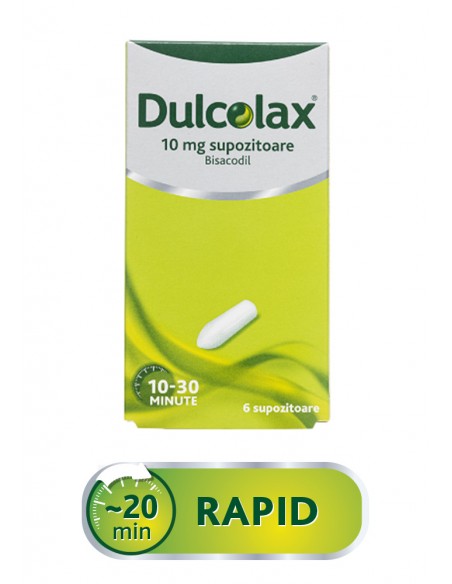 Dulcolax 10mg, 6 supozitoare, Sanofi, Sanofi Romania S.R.L. - Romania