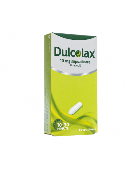 Dulcolax 10mg, 6 supozitoare, Sanofi, Sanofi Romania S.R.L. - Romania