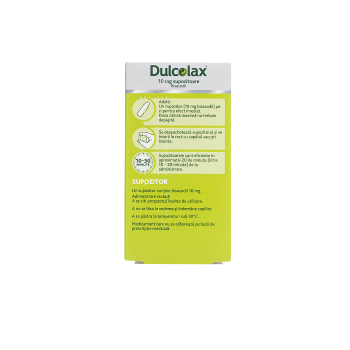 Dulcolax 10mg, 6 supozitoare, Sanofi, Sanofi...