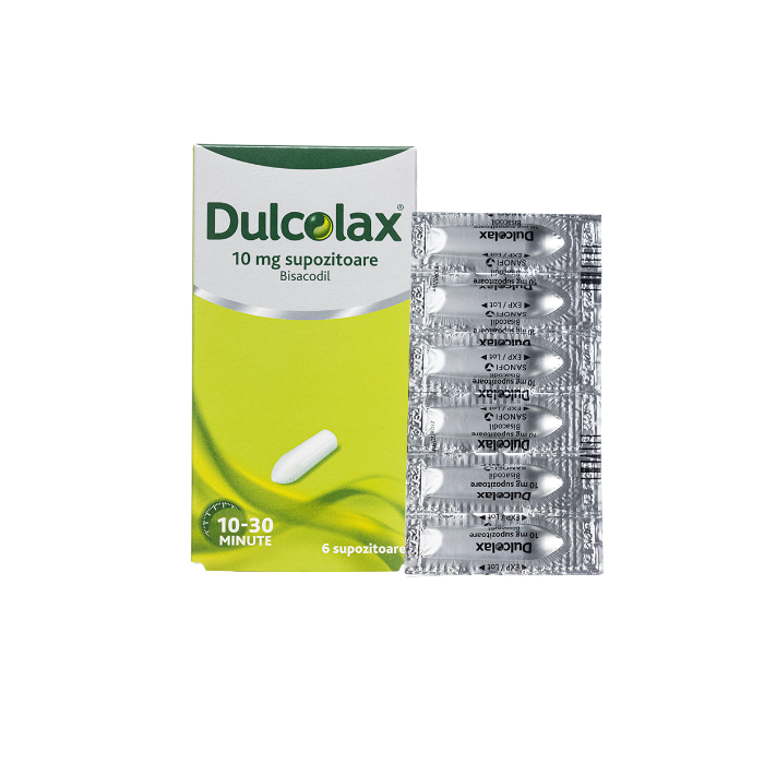 Dulcolax 10mg, 6 supozitoare, Sanofi, Sanofi...