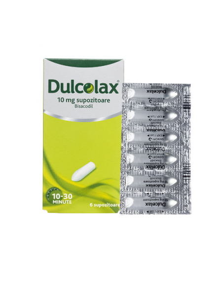 Dulcolax 10mg, 6 supozitoare, Sanofi, Sanofi Romania S.R.L. - Romania