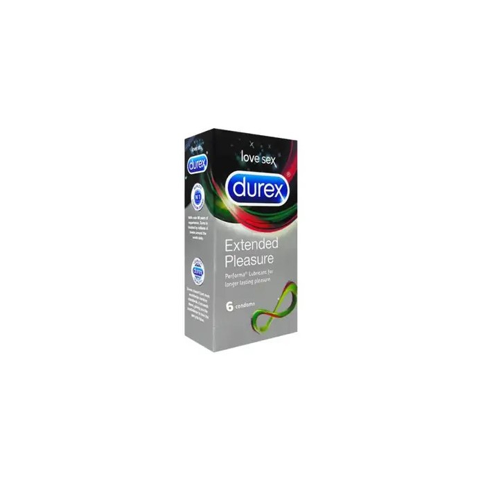 Durex prezervative extended pleasure, 6 buc, Reckit Benckiser