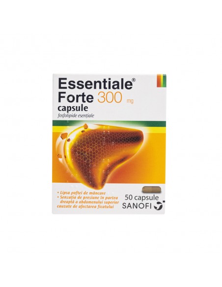 Essentiale Forte 300mg, 50 de capsule, Sanofi, Sanofi Romania S.R.L. - Romania