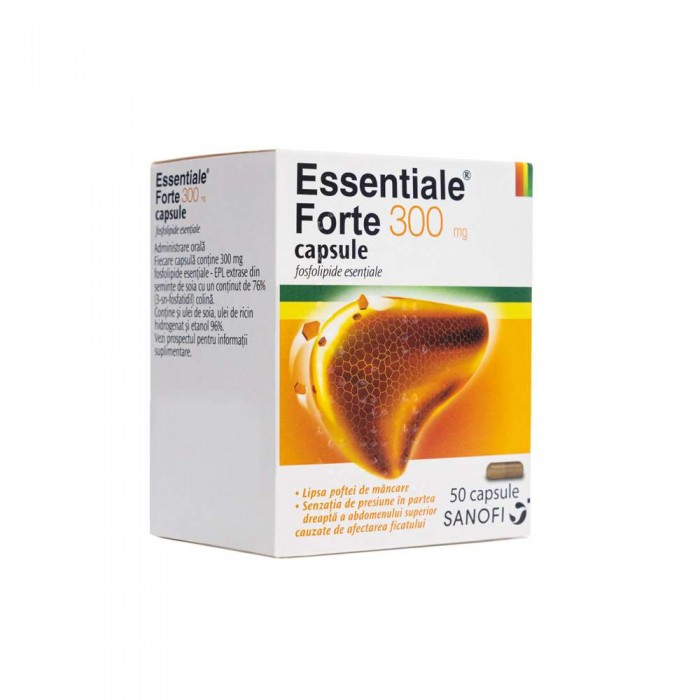 Essentiale Forte 300mg, 50 de capsule, Sanofi,...