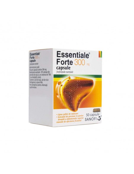 Essentiale Forte 300mg, 50 de capsule, Sanofi, Sanofi Romania S.R.L. - Romania
