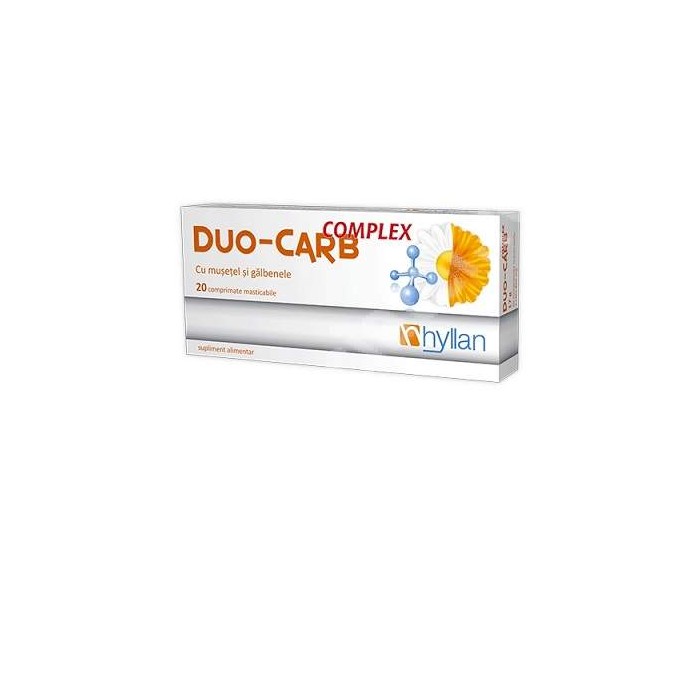 Duo-carb, 20 de comprimate masticabile, Hyllan