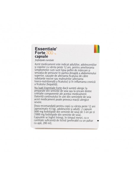 Essentiale Forte 300mg, 50 de capsule, Sanofi, Sanofi Romania S.R.L. - Romania