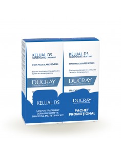 Pachet promotional Ducray Kelual DS sampon, 2 x 100ml,...
