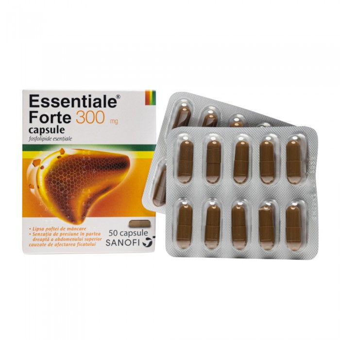 Essentiale Forte 300mg, 50 de capsule, Sanofi,...