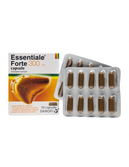Essentiale Forte 300mg, 50 de capsule, Sanofi, Sanofi Romania S.R.L. - Romania
