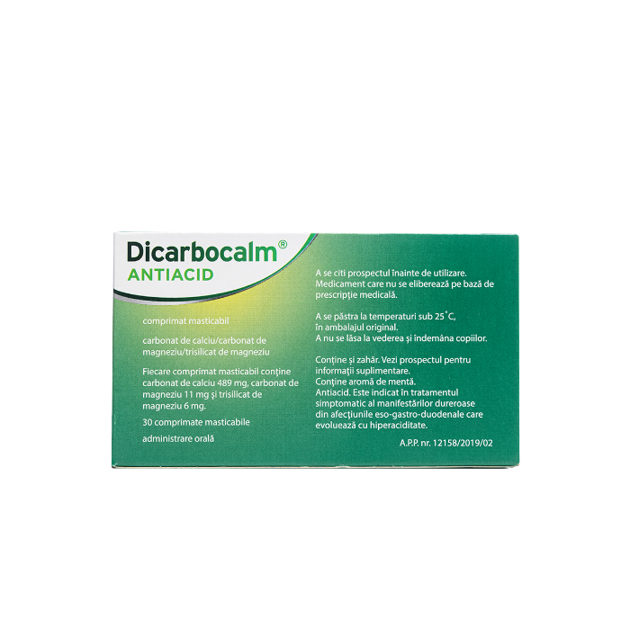 Dicarbocalm x 30 cpr. mast, Sanofi Romania...