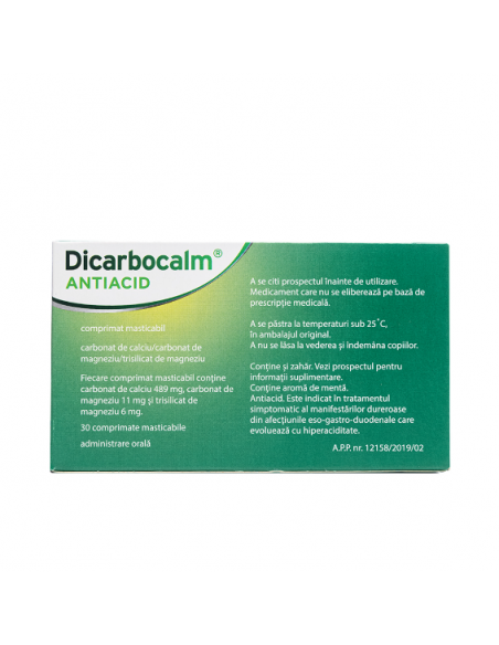 Dicarbocalm x 30 cpr. mast, Sanofi Romania S.R.L. - Romania