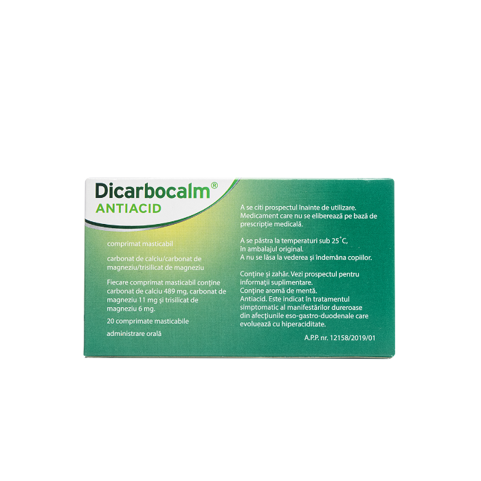 Dicarbocalm x 20cp.mast, Sanofi Romania S.R.L....