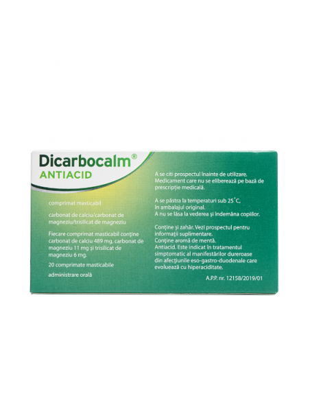 Dicarbocalm x 20cp.mast, Sanofi Romania S.R.L. - Romania