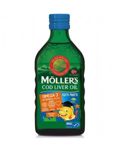 Möller’s Cod Liver Oil Omega-3 Tutti-Frutti 250 ml