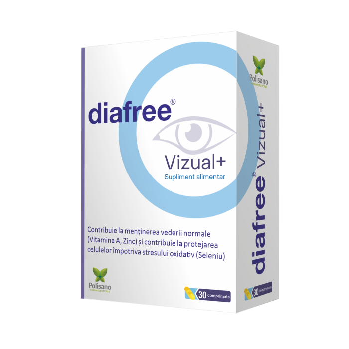 Diafree vizual, 30 comprimate, Polifarma