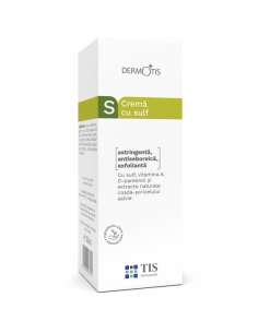 DermoTIS Cremă cu Sulf 7 %, 50 ml
