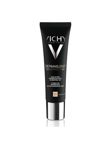 Dermablend, 3D Fond De Ten Corector Imperfectiuni In Relief (Acnee, Semne Post Acneice, Cicatrici) Nuanta 20, 30 Ml, Vichy