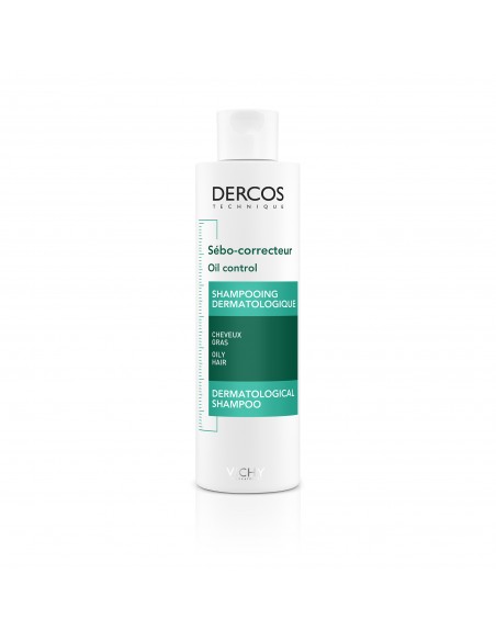 Dercos Şampon Sebocorector Pentru Păr Gras, 200Ml , Vichy