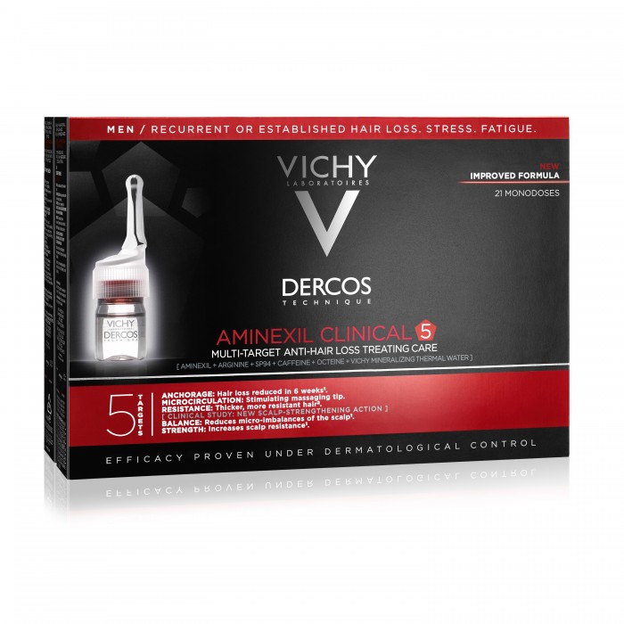 Vichy Dercos Aminexil Clinical 5 Men – 21 fiole...