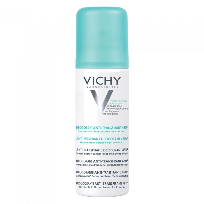 Deo Deodorant Spray Antiperspirant Fără Alcool, Eficacitate 48H, 125Ml , Vichy