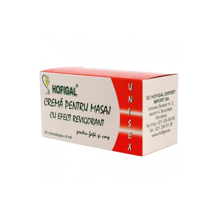 Crema pt.masaj cu efect revigorant 30 mon x 4ml