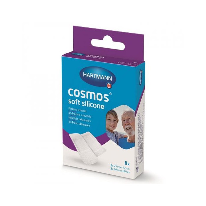 Plasturi Cosmos Soft silicon, 2 marimi, 8 bucati, PAUL HARTMANN AG