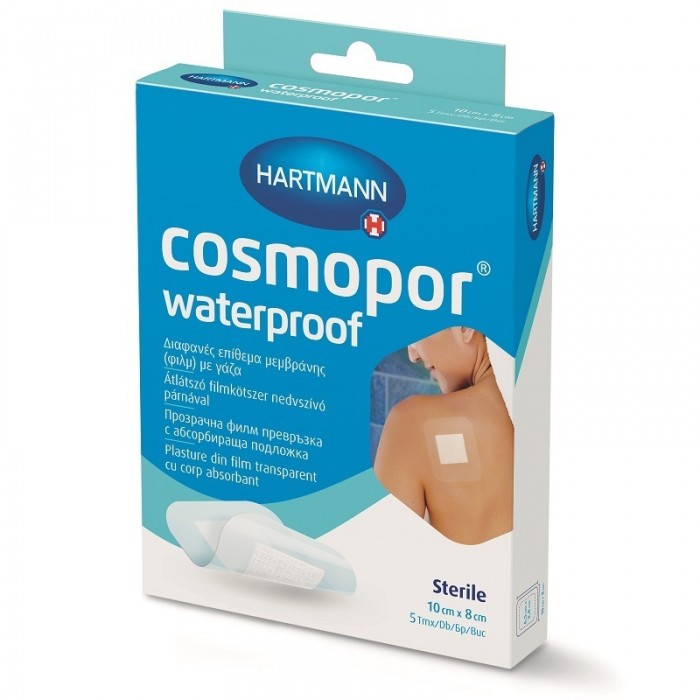 Cosmopor waterproof plasturi 10x8cm, 5 bucati, PAUL HARTMANN AG