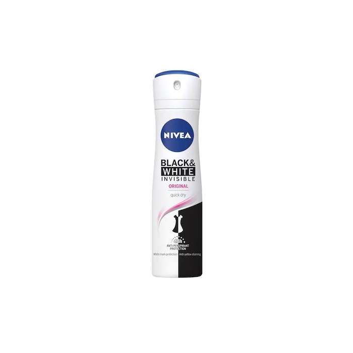 Nivea Deo Spray W Invisible Black White x 150 ml