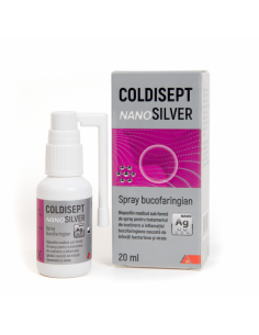 Coldisept NanoSilver spray bucofaringian, 20 ml, Alpen...