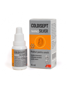 Coldisept NanoSilver picaturi urechi, 15 ml, Alpen Pharma