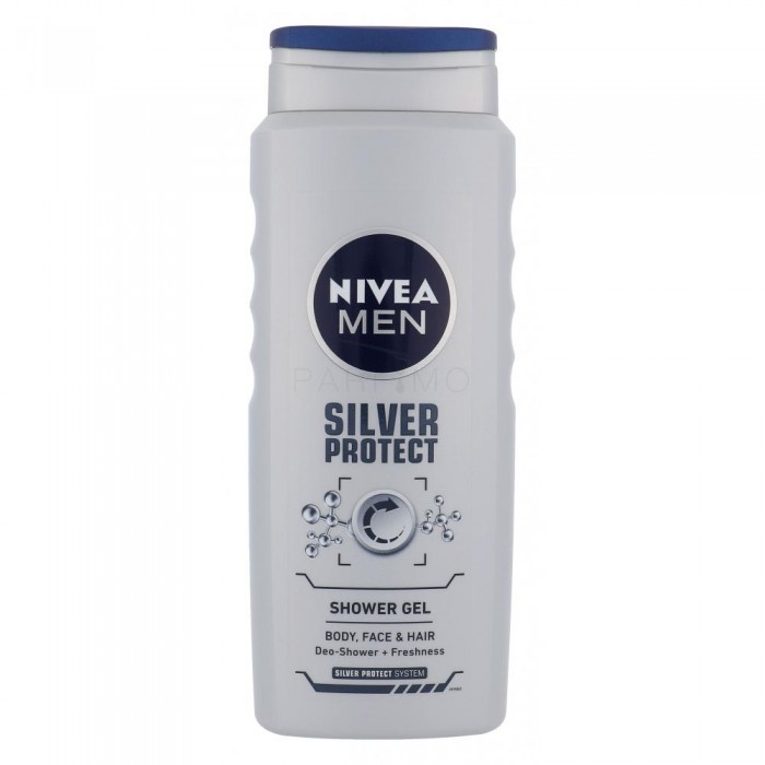 Nivea gel dus creme care silver protect x 500 ml