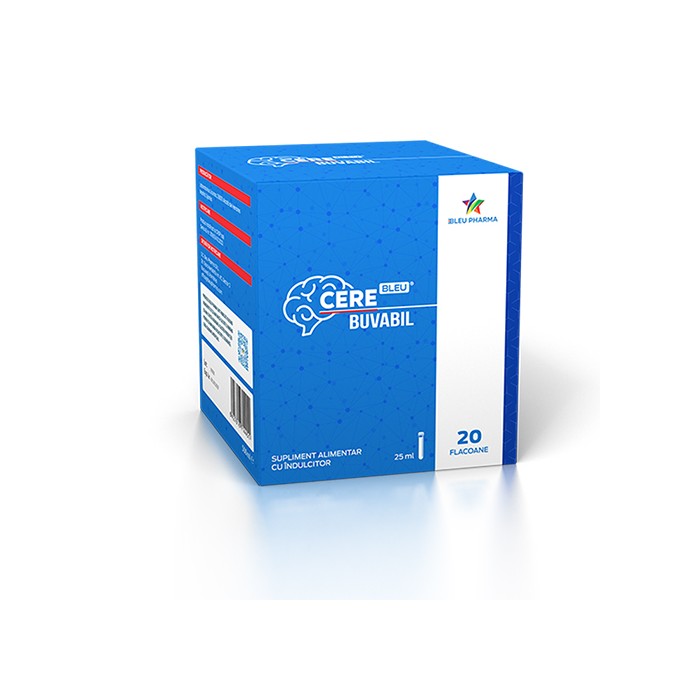 Cerebleu buvabil, 20 de fiole, Bleupharma