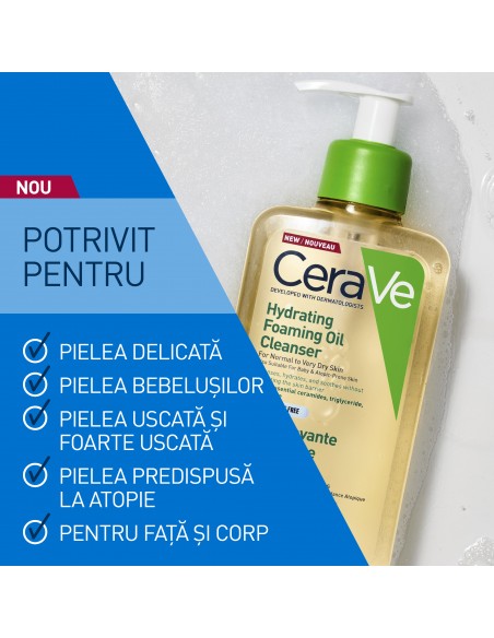 Cerave Ulei De Curătare Spumant Si Hidratant 473 Ml, La Roche-Posay