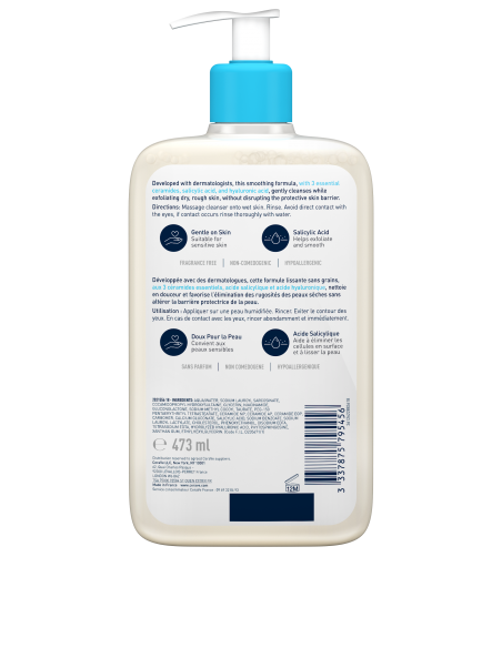 CeraVe SA Smoothing Cleanser – 473 ml
