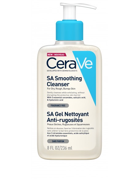 Cerave Sa Gel De Curătare Anti-Rugozităti Pentru Pielea Uscată, Aspră, Cu Rugozităti, 236Ml, La Roche-Posay