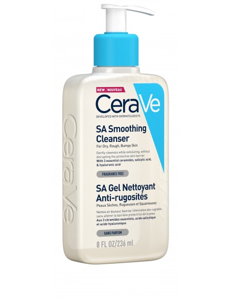 Cerave Sa Gel De Curătare Anti-Rugozităti Pentru Pielea Uscată, Aspră, Cu Rugozităti, 236Ml, La Roche-Posay
