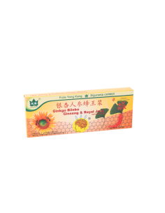 Ginkgo Biloba Ginseng Royal Jelly x 10 fiole