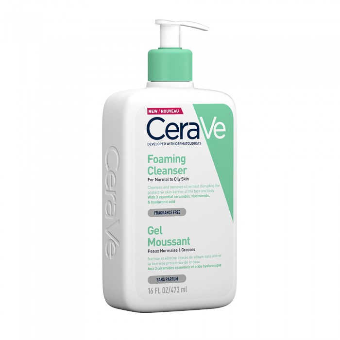 Cerave Gel De Curătare Spumant Piele Normal-Grasă 473 Ml, La Roche-Posay