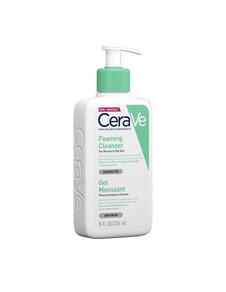 Cerave Gel De Curătare Spumant, Piele Normal-Grasă 236 Ml, La Roche-Posay