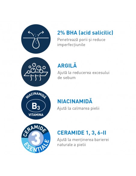 Cerave Gel De Curătare Spumant Anti-Imperfectiuni, Ten Cu Tendintă Acneică 236 Ml , La Roche-Posay