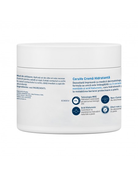 Cerave Cremă Hidratantă Pentru Fată Si Corp, Piele Uscată Si Foarte Uscată, 340 Gr, La Roche-Posay