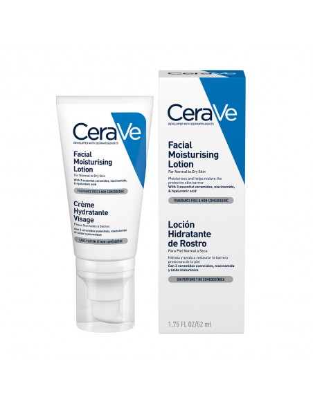 Cerave Cremă Hidratantă De Fată, Ten Normal-Uscat, 52Ml, La Roche-Posay